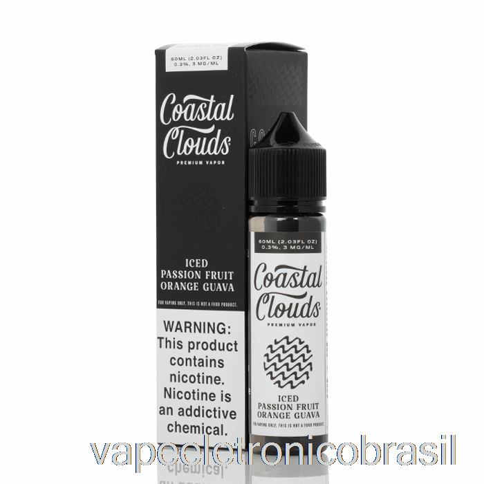 Vape Recarregável Gelado Maracujá Laranja Goiaba - Nuvens Costeiras Co. - 60ml 6mg